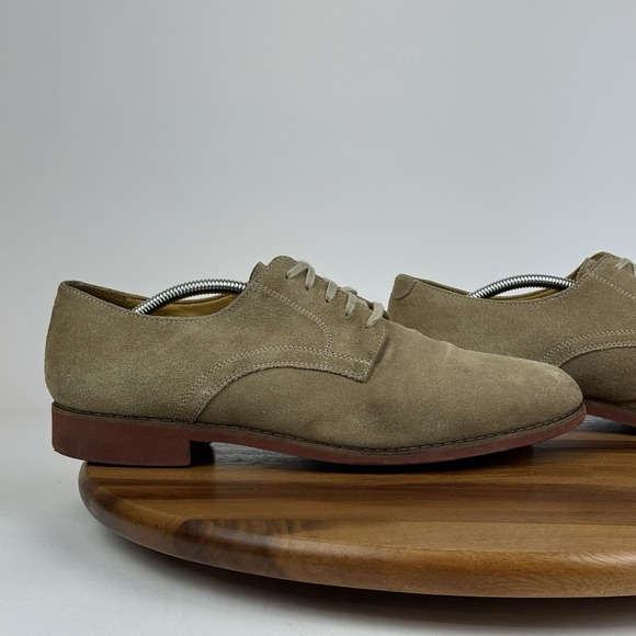 Mens Cole Haan Tan Nubuck Leather Plain Toe Derby Oxfords Dress‎ Shoes Size 12 M main image 10